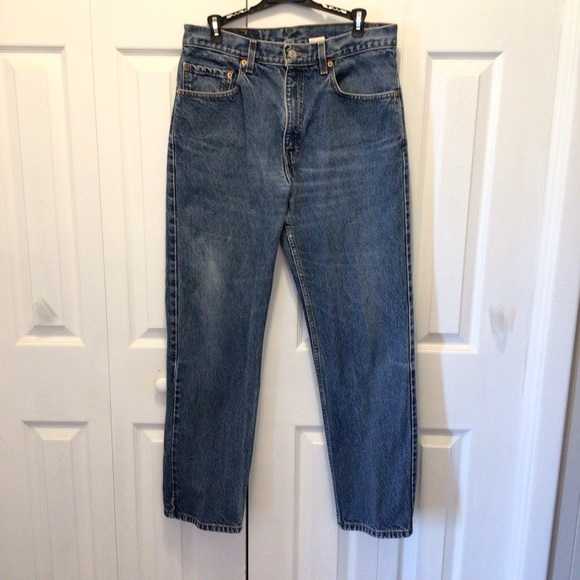 Levi’s Mens 505 Regular Fit Medium Wash Straight Leg Jeans Size 33x30 (J11) - Picture 1 of 7